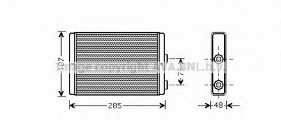AVA QUALITY COOLING ft6325 -  Теплообменник, отопление салона